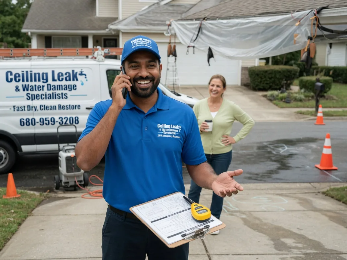 Ceiling Leak Cleanup Ada, OH FAQs